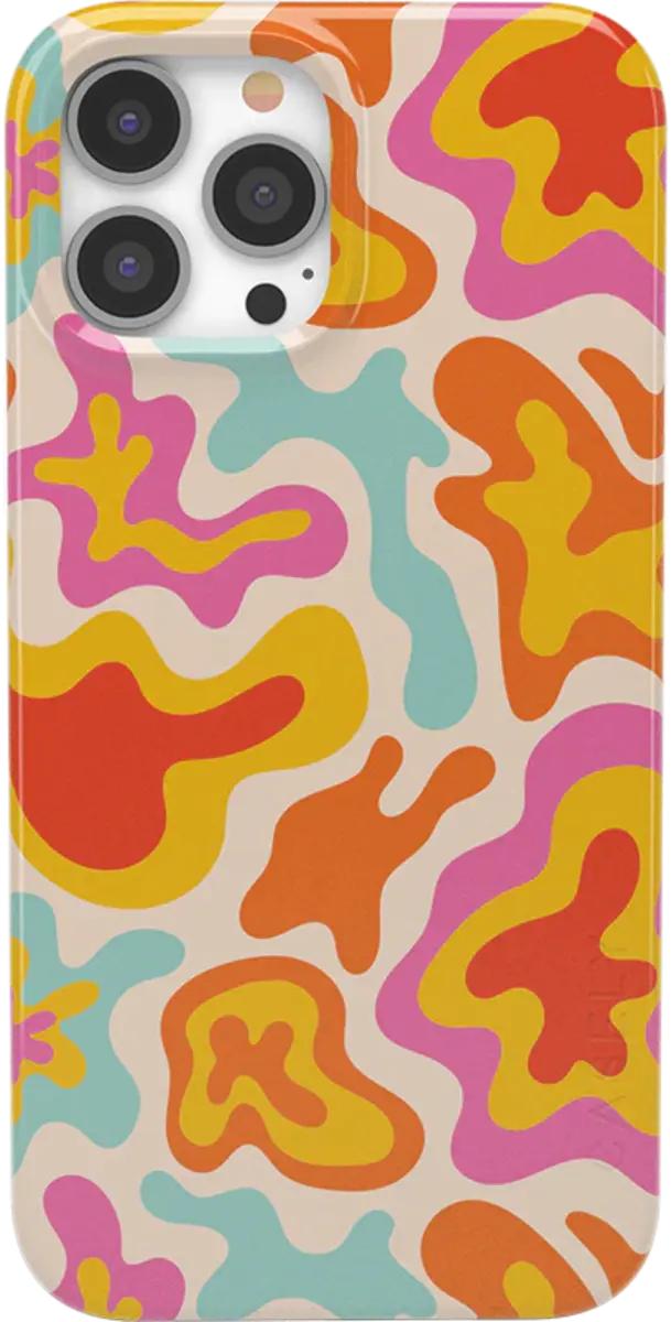 casely color splash abstract retro case